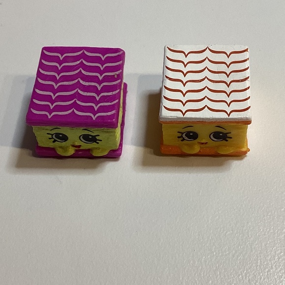 Shopkins Season 3 NILLA SLICE figures Lot Orange and Purple Nilla - Picture 1 of 6